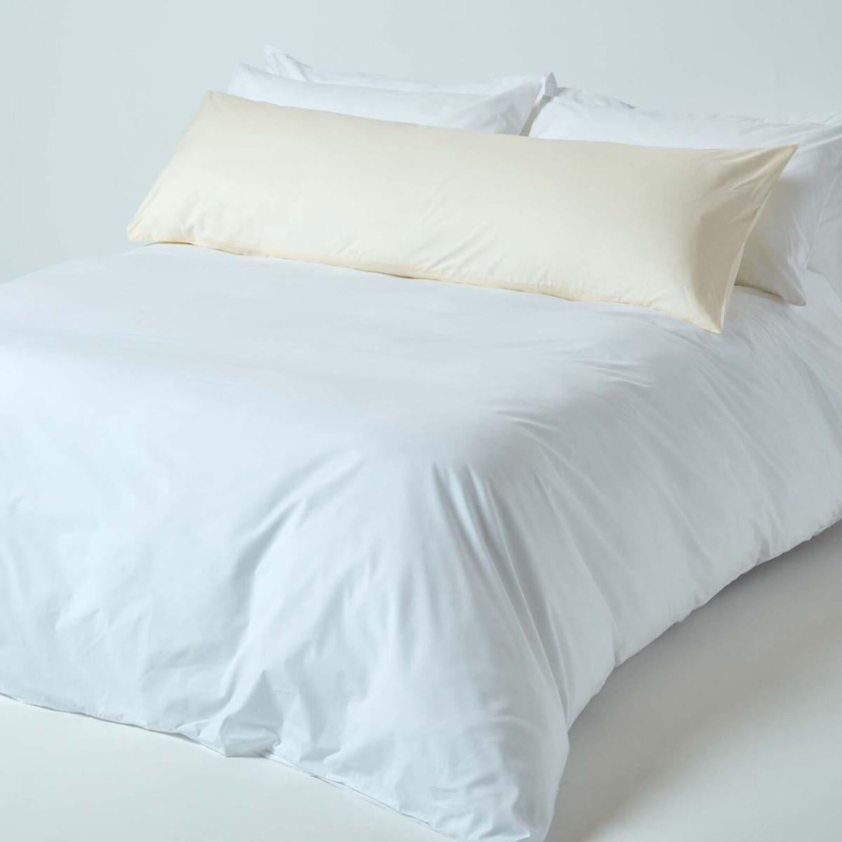 200 Thread Count Egyptian Cotton Body Size Pillowcase - Cream – image 3