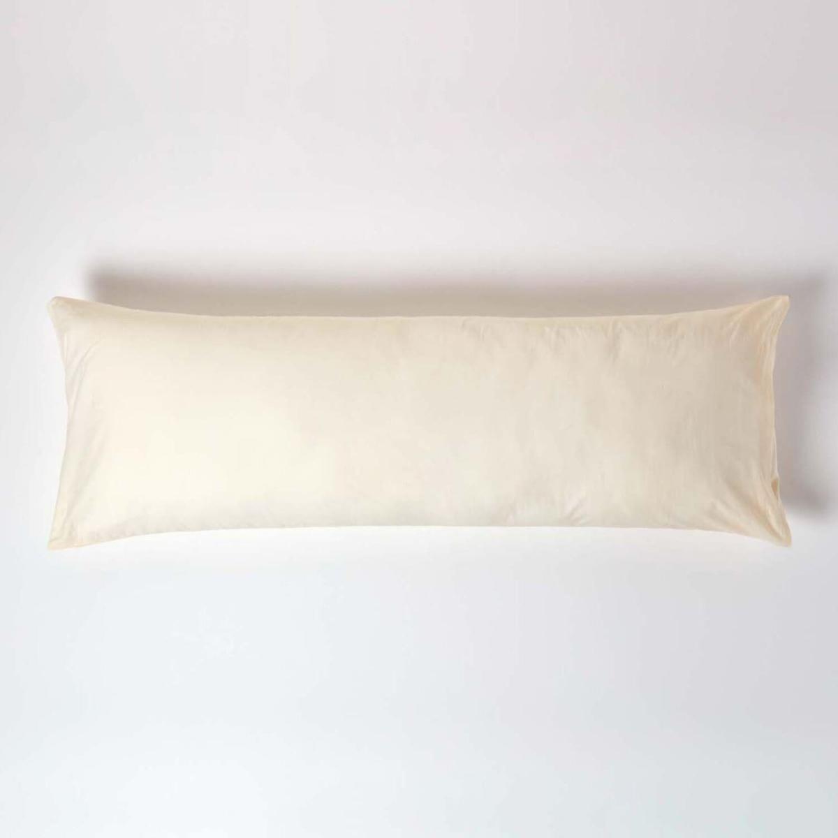 200 Thread Count Egyptian Cotton Body Size Pillowcase - Cream – image 1