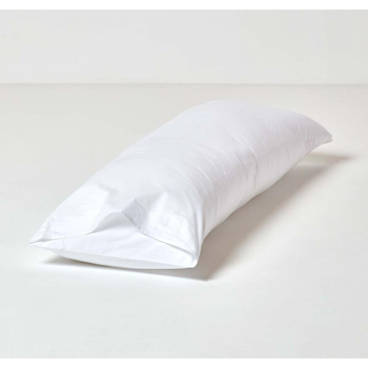 200 Thread Count Egyptian Cotton Body Size Pillowcase - White – image 2