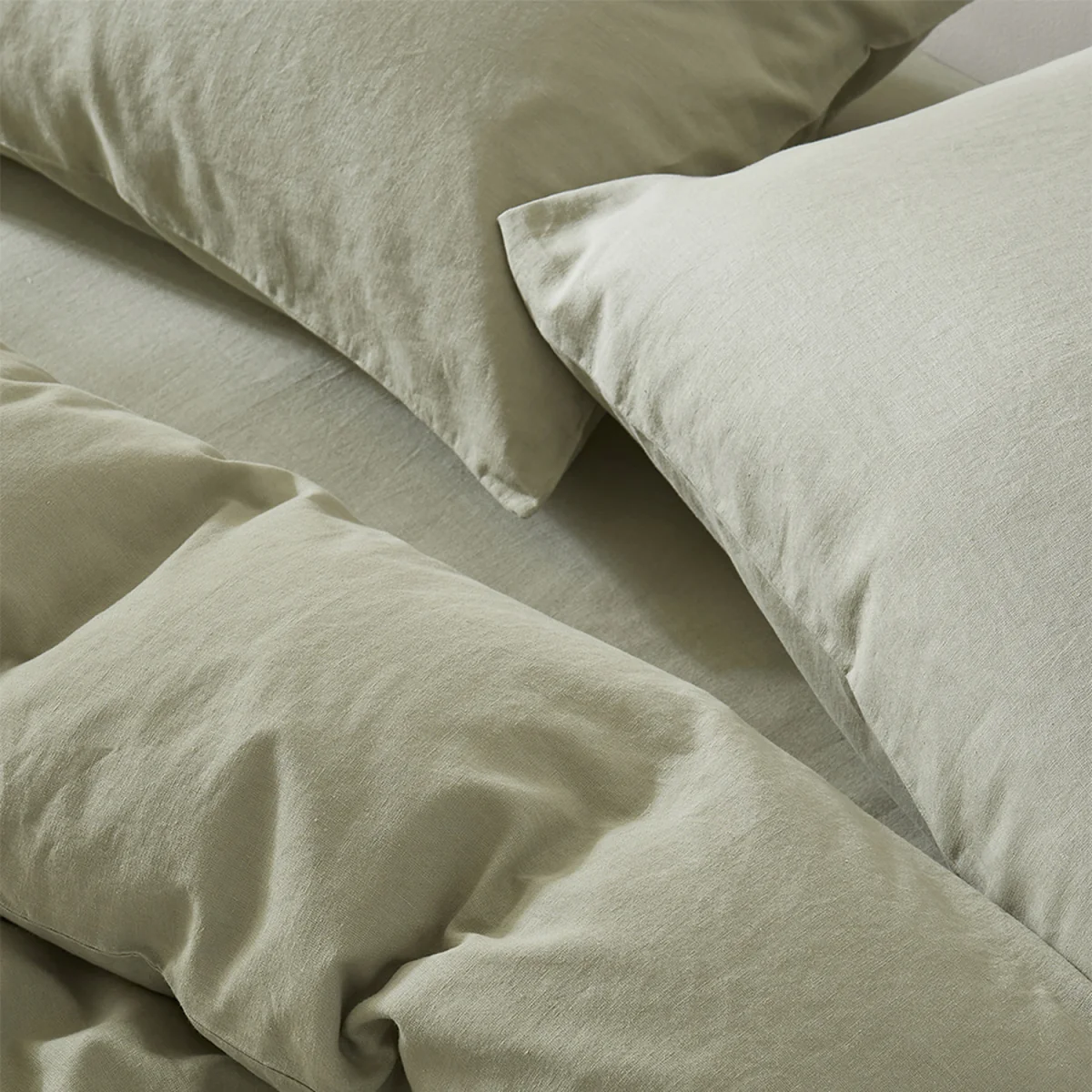 Touch of Linen Housewife Pillowcase Pair - Pistachio Green – image 6