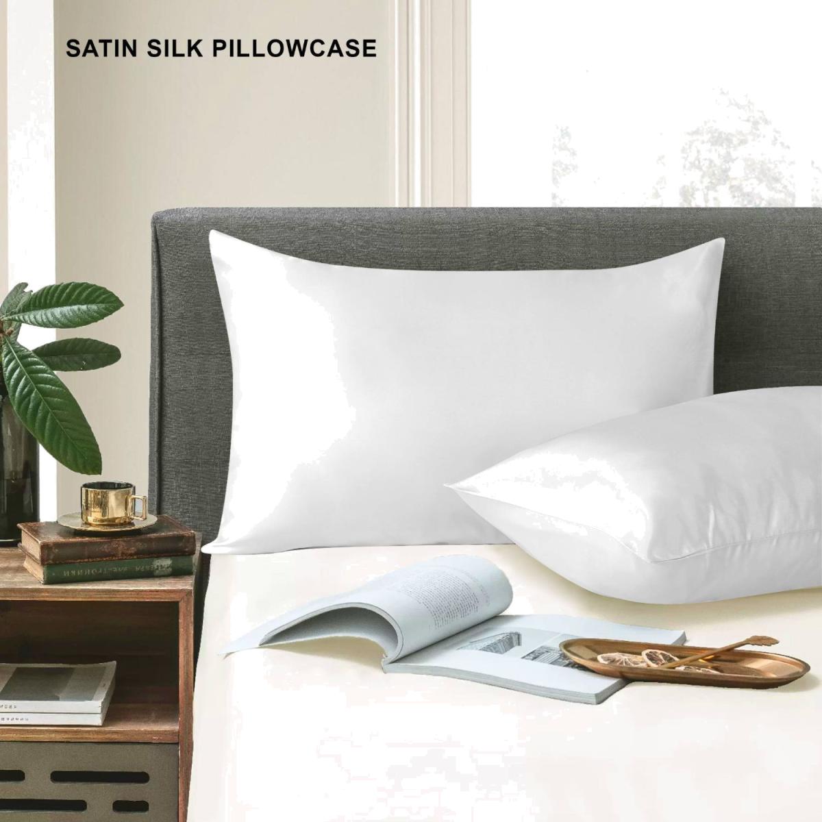Ultra Soft Satin Pillowcases - White – image 1