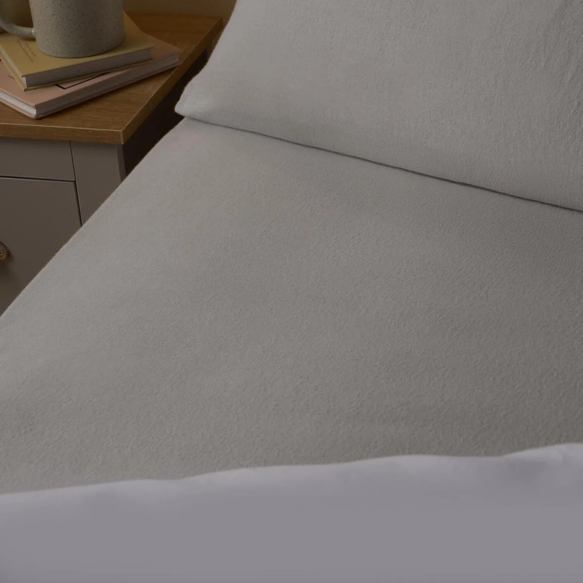 OHS Brushed Cotton Pillowcases - Grey / Double – image 4