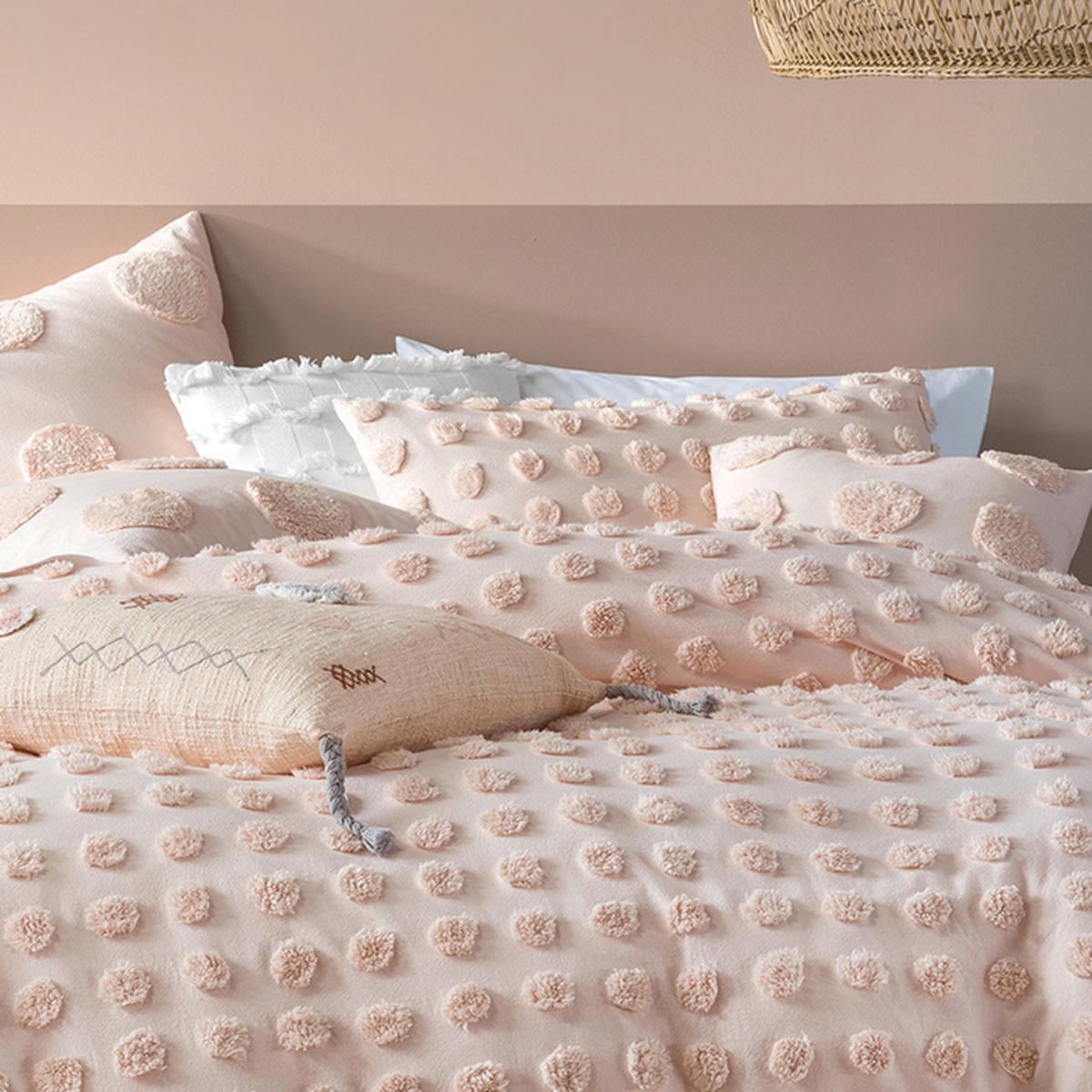 Tufted Polka Dot Pillowcase Set - White – image 2