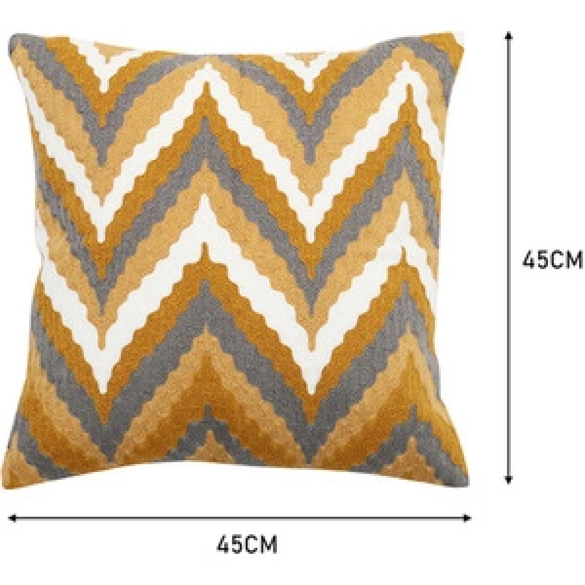 Embroidered Throw Pillow Cover - White – image 9