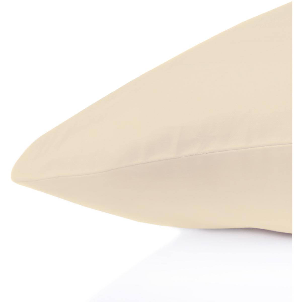 Double Jersey Pure Cotton Pair Pillowcases - Ecru – image 3