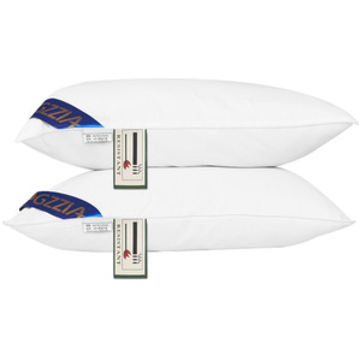 Feather Filled Pillow White Pack of 2 or 4 - White / 55cm – image 4