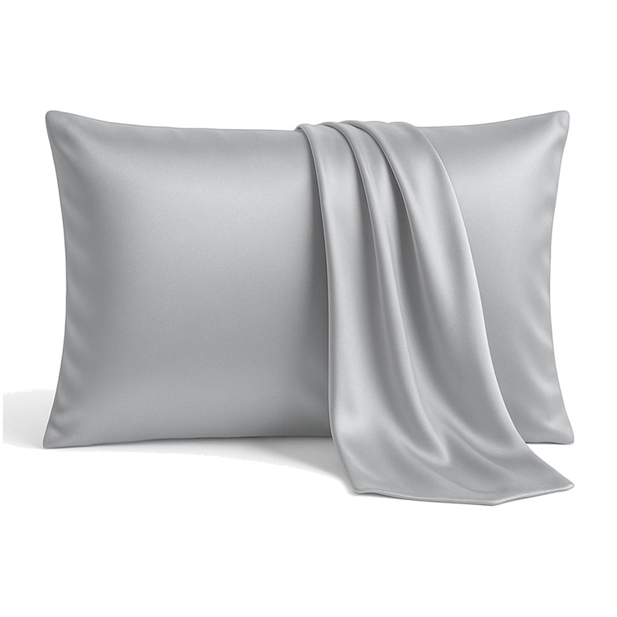 Luxury Silk Housewife Pillowcase - Silver