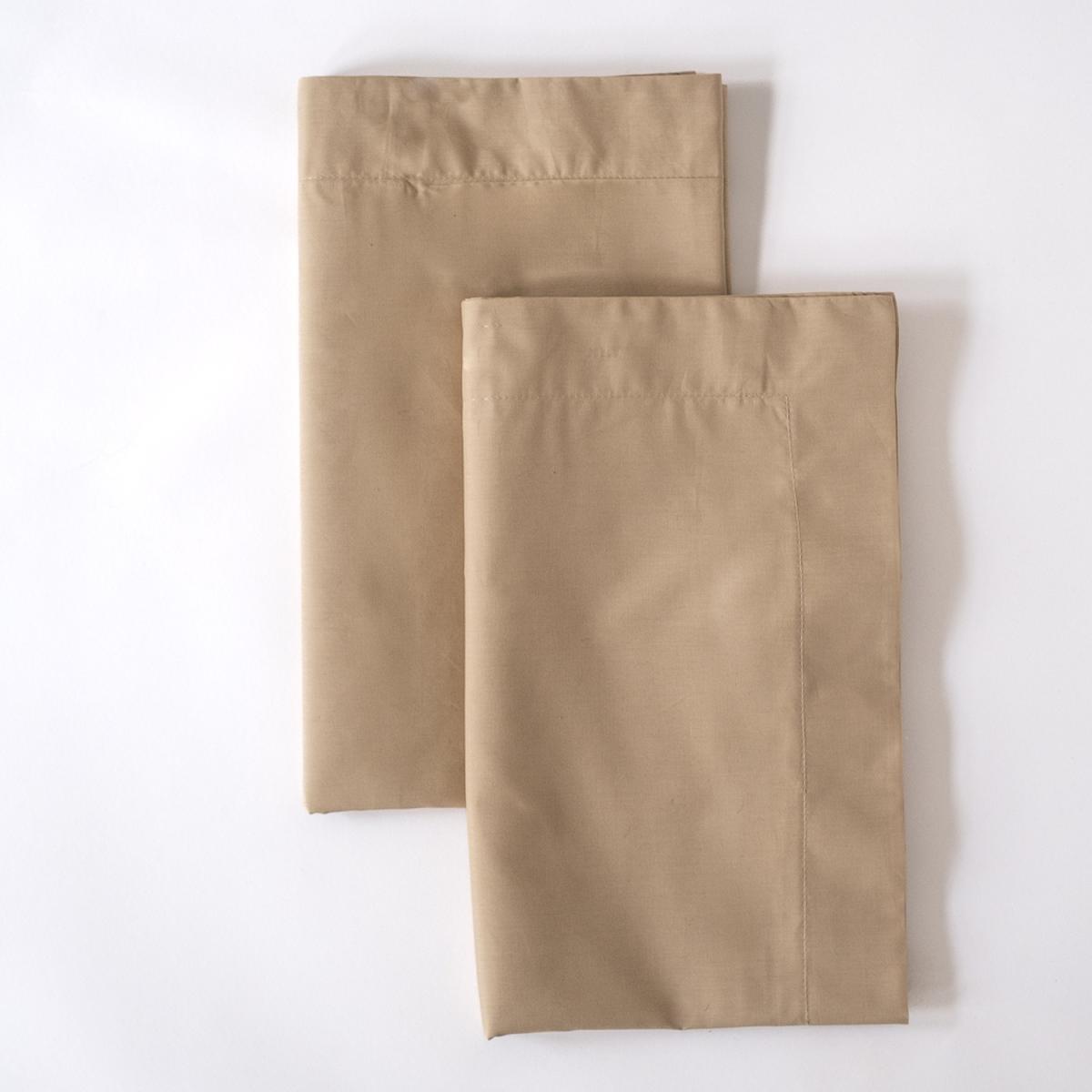 Palace Percale High Quality Pair Pillowcases - Golden Beige / 80cm – image 2