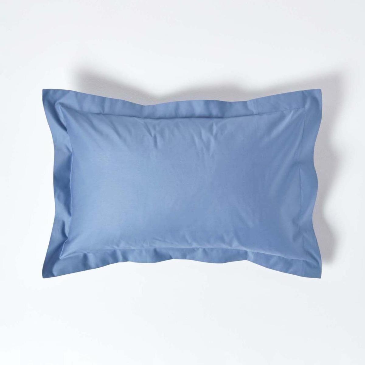 1000 Thread Count Egyptian Cotton Oxford Pillowcase - Airforce Blue – image 1