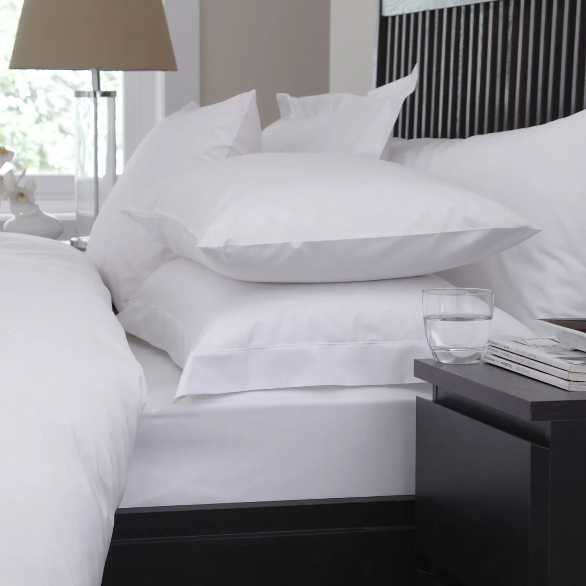 Percale Oxford White Pillowcase - 69 x 69cm - White