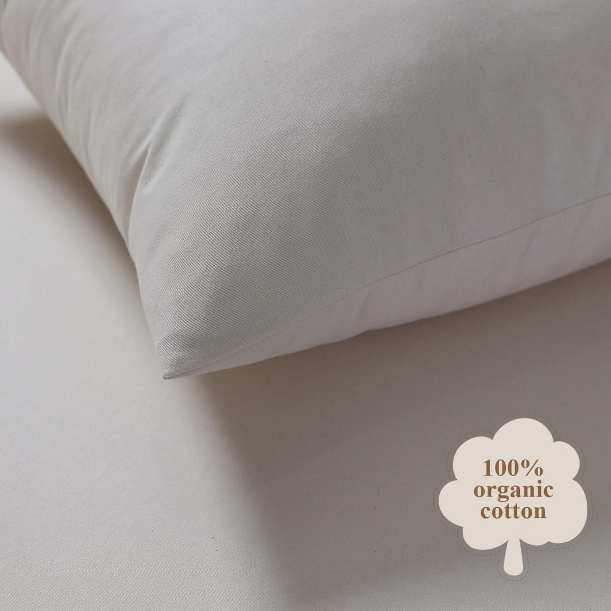 Pillow Protectors Waterproof High Quality - Cream / Organic Premium Cotton / 80cm – image 5