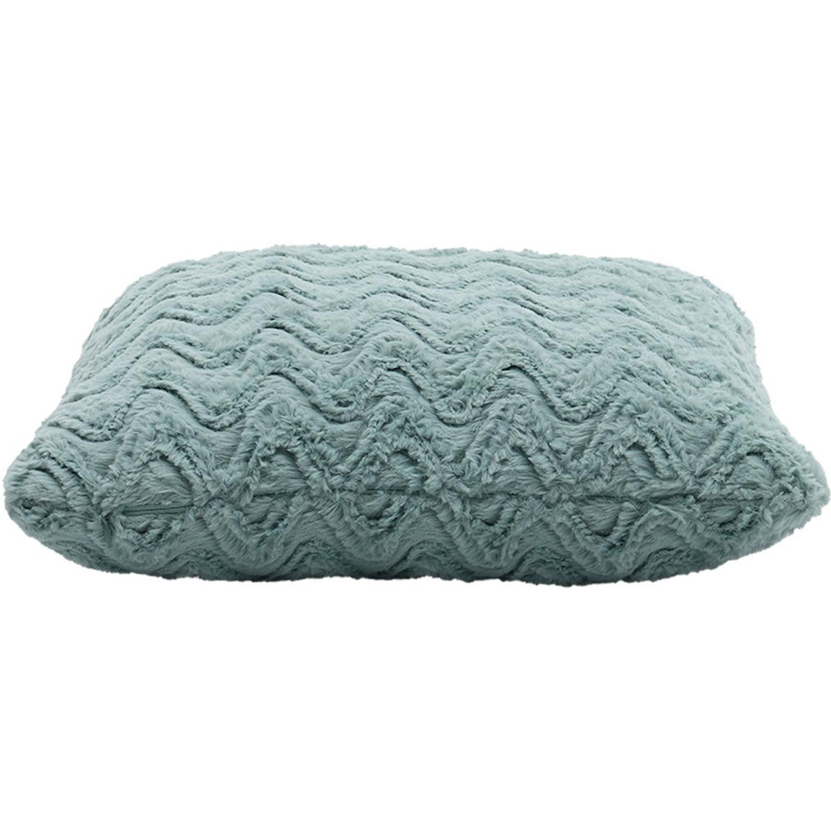 Flannel Throw Pillow Cover - Green – image 3