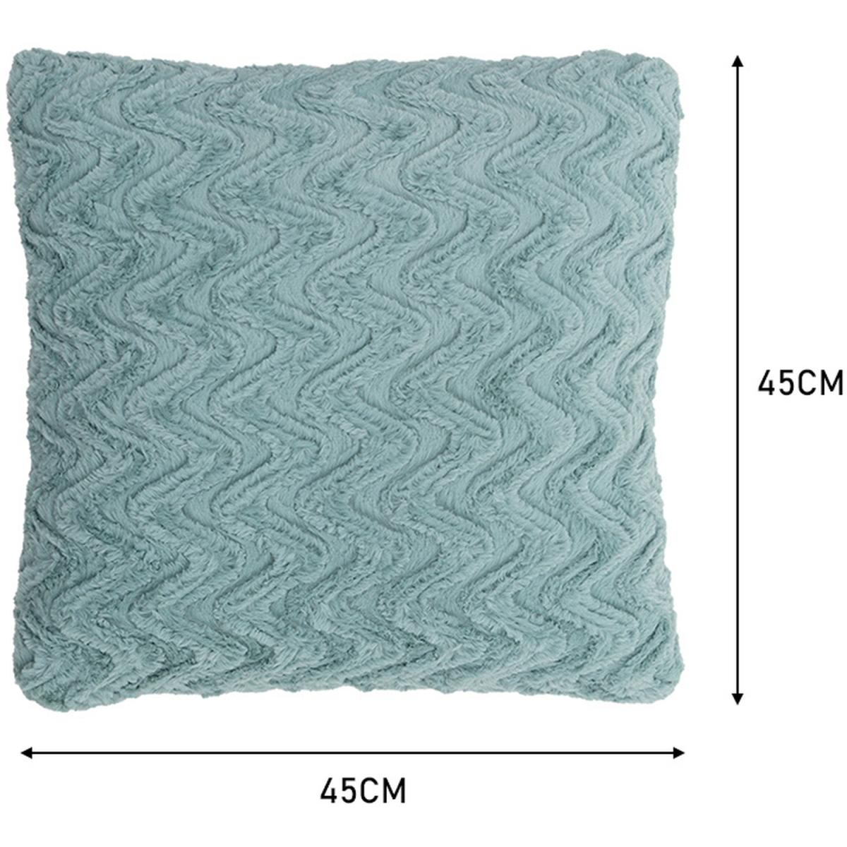 Flannel Throw Pillow Cover - Green – image 4