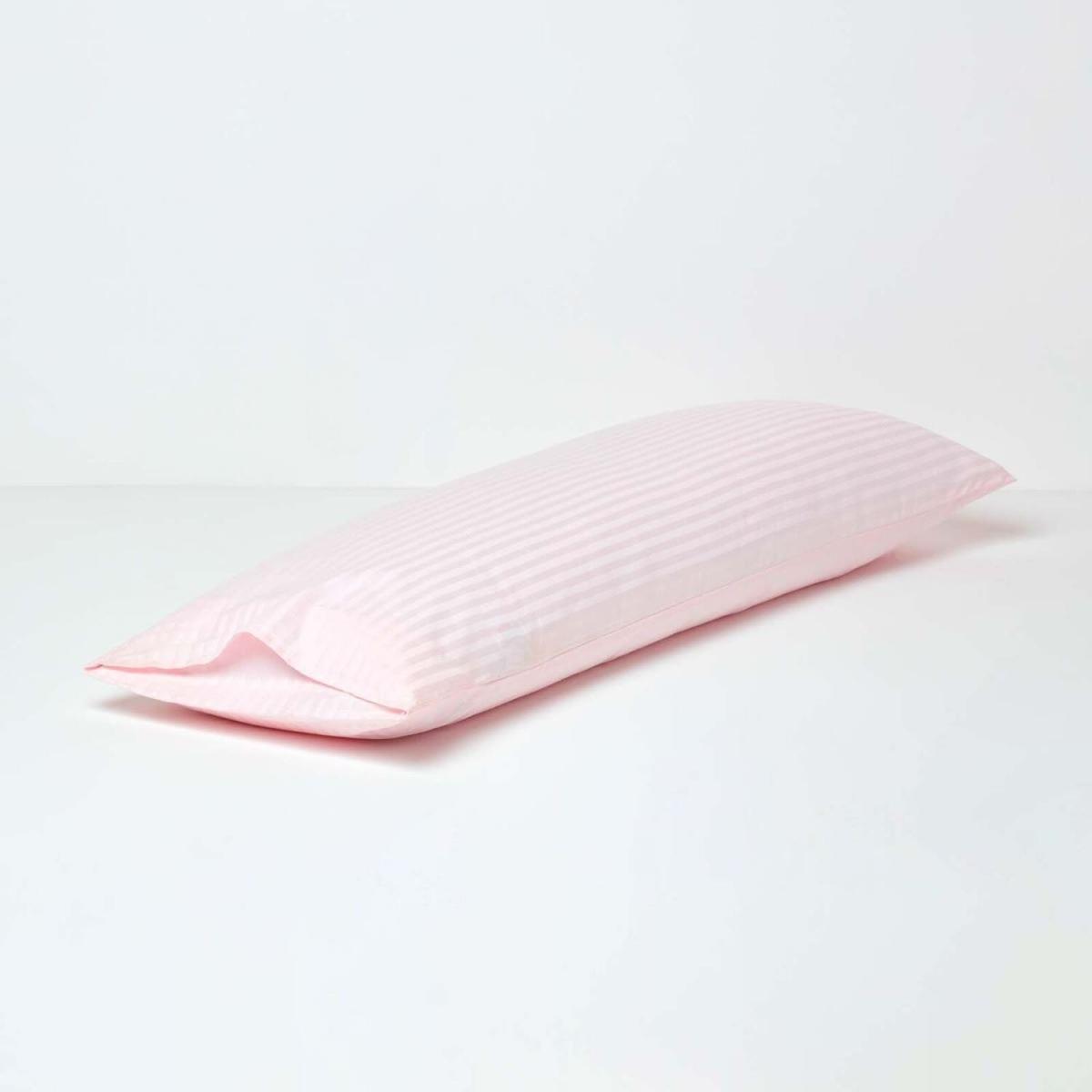 330 Thread Count Egyptian Cotton Body Size Pillowcase - Pink – image 3