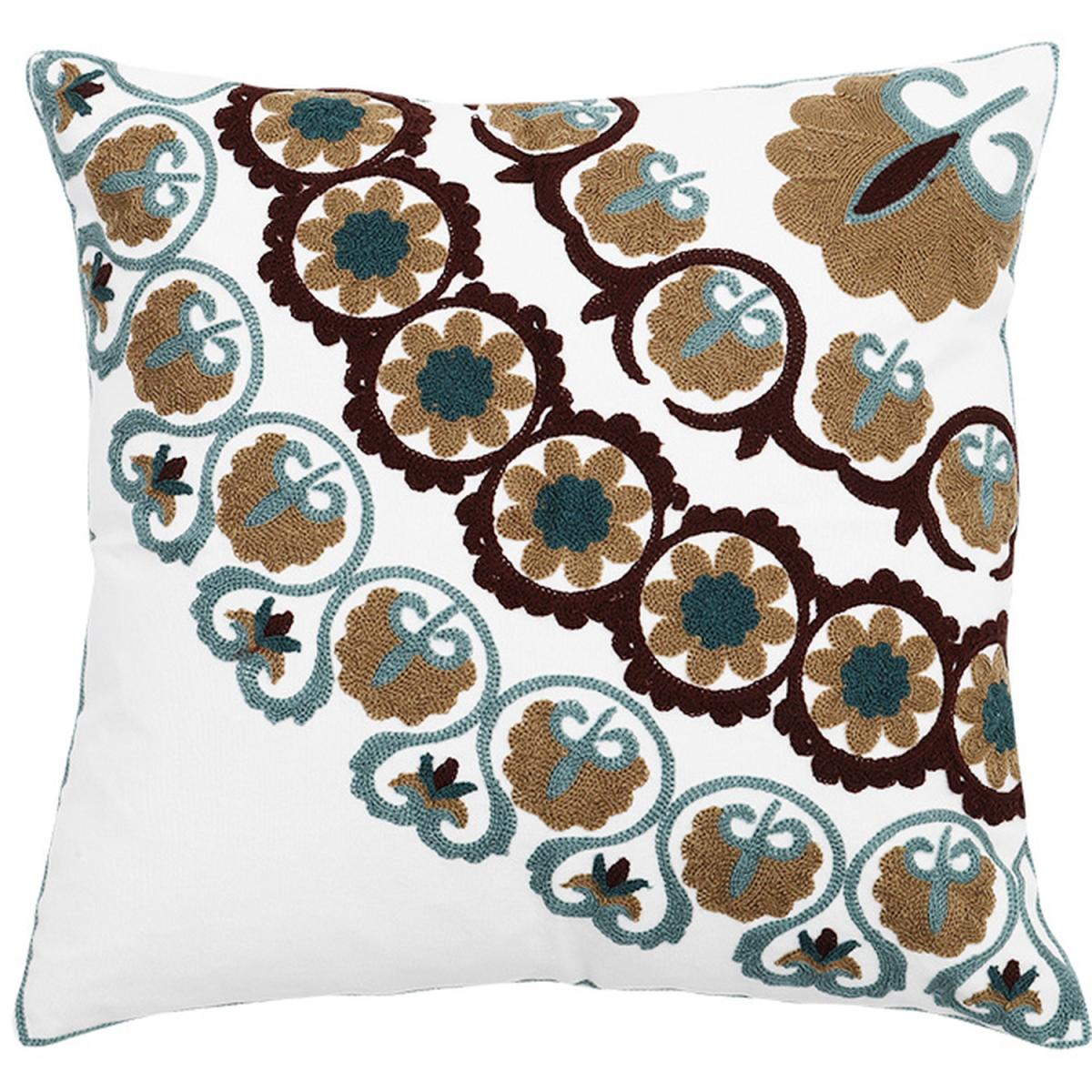 Floral Throw Pillow Cover - Blue – image 3