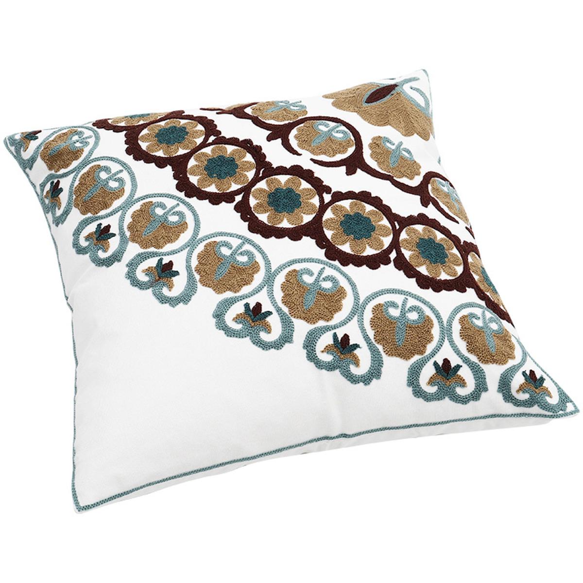 Floral Throw Pillow Cover - Blue – image 4