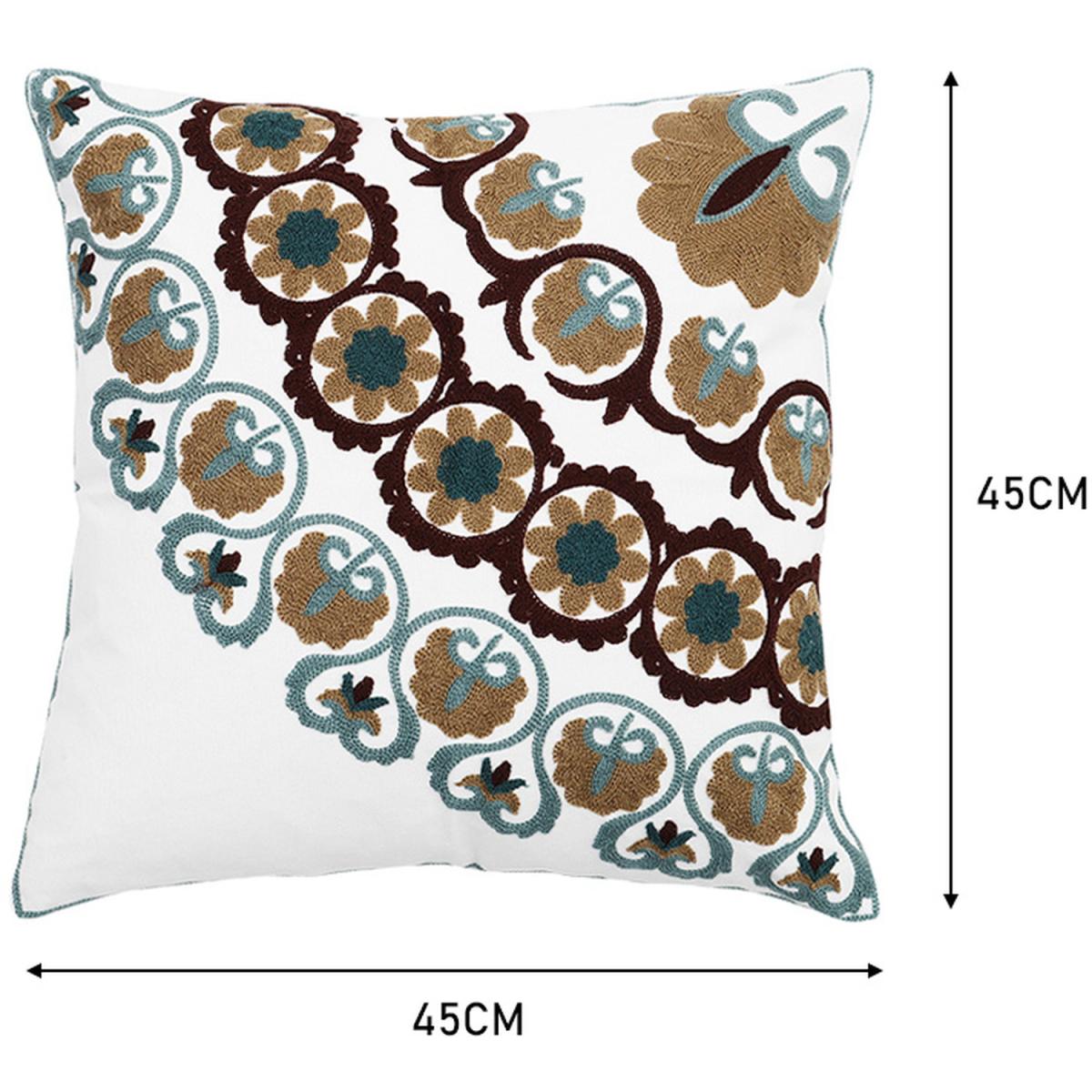 Floral Throw Pillow Cover - Blue – image 5