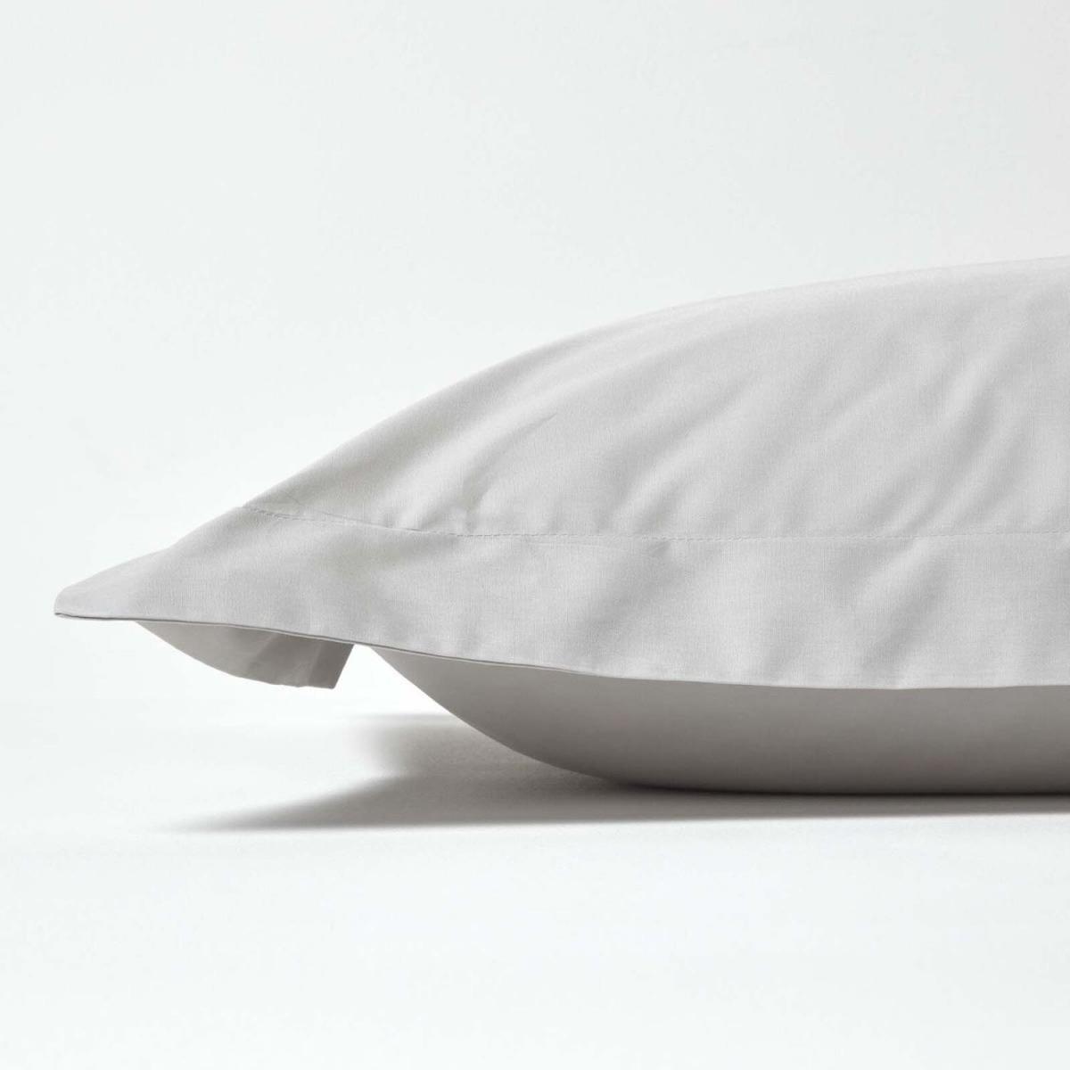 200 Thread Count Egyptian Cotton Oxford Pillowcase - Silver Grey – image 2