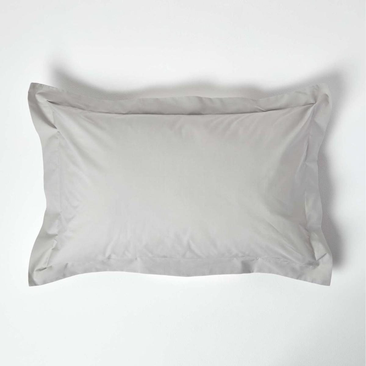 200 Thread Count Egyptian Cotton Oxford Pillowcase - Silver Grey – image 1