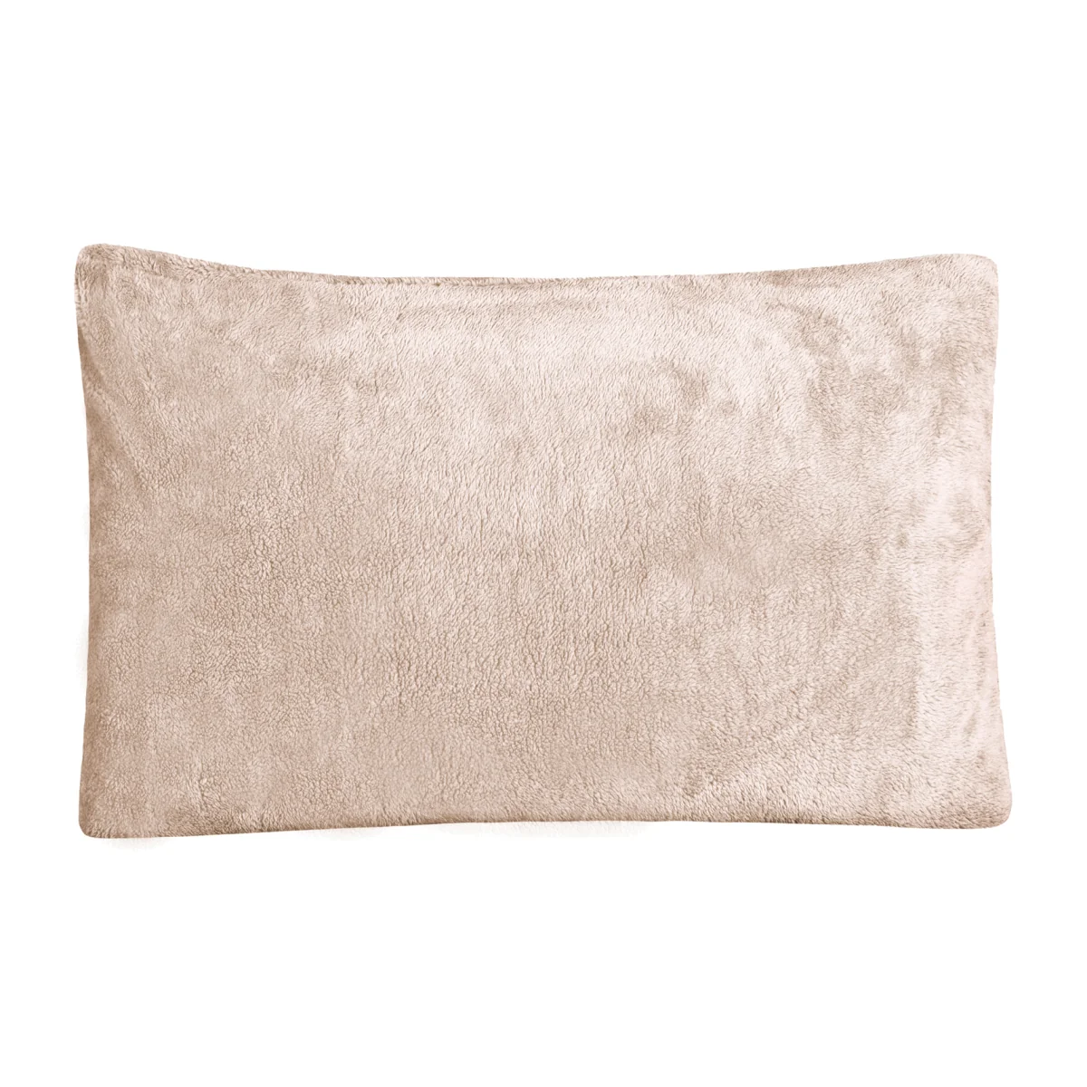 Teddy Fleece Warm & Cosy Housewife Pillowcase Pair - Natural