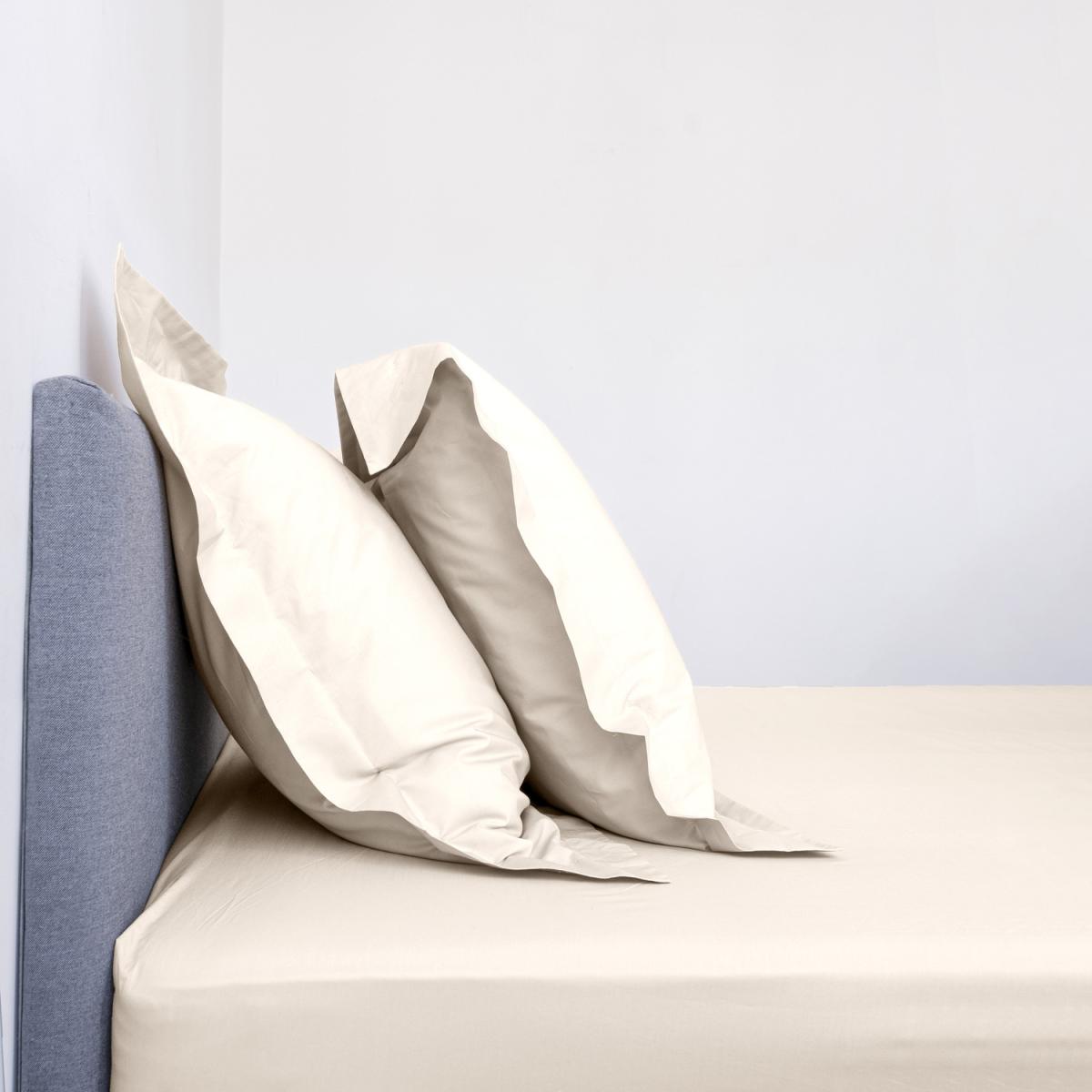 Palace Percale High Quality Pair Pillowcases  - Ecru  / 63cm – image 4