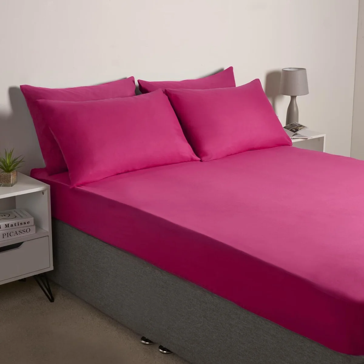 OHS 2 Pack Plain Dyed Housewife Pillowcases - Hot Pink / 8 – image 2
