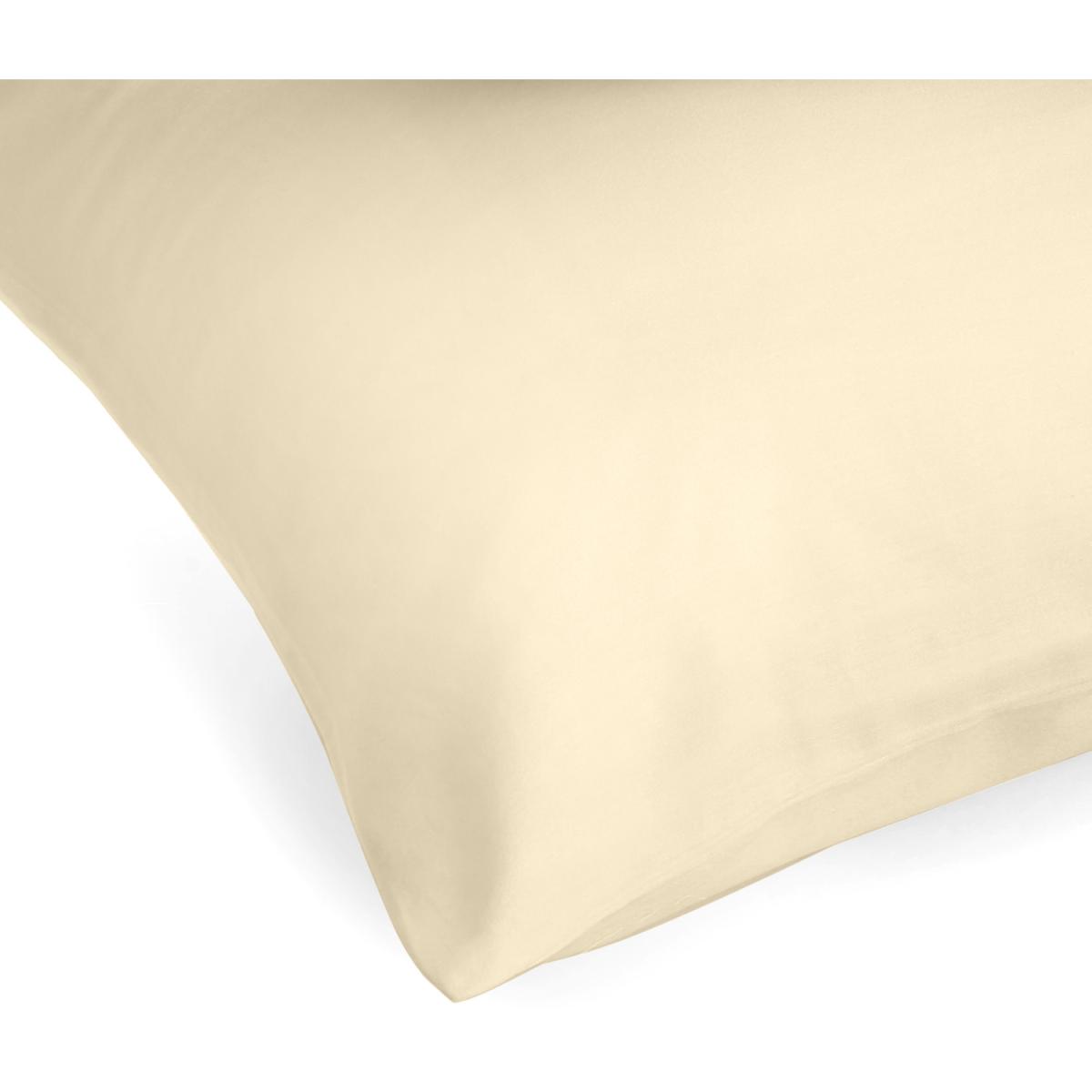 Silky Jersey Pure Cotton Pair Pillowcases  - Ecru – image 3