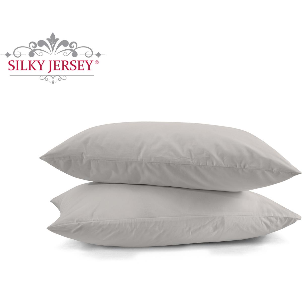 Silky Jersey Pure Cotton Pair Pillowcases  - Ecru – image 6