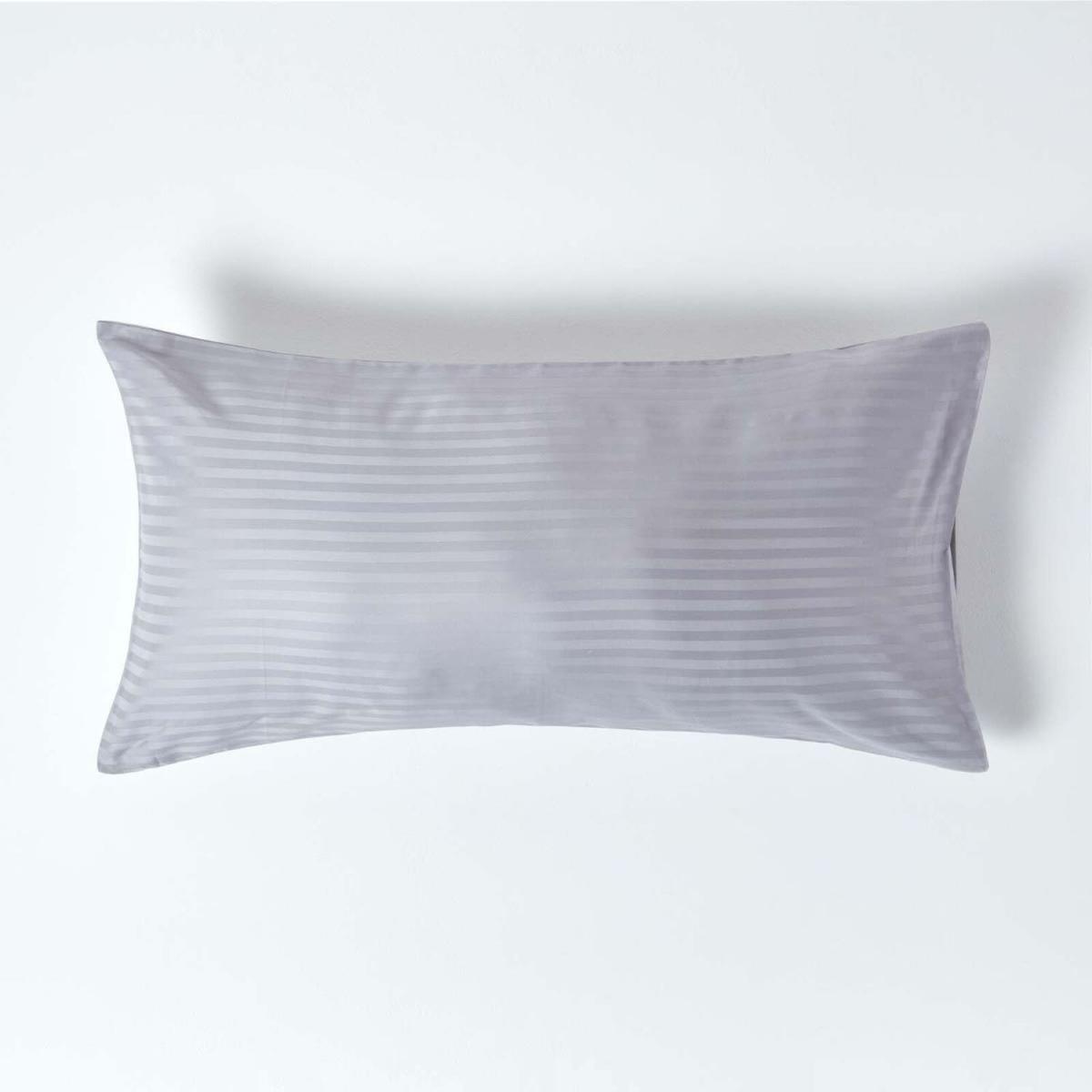 330 Thread Count Egyptian Cotton Housewife King Size Pillowcase - Grey – image 1