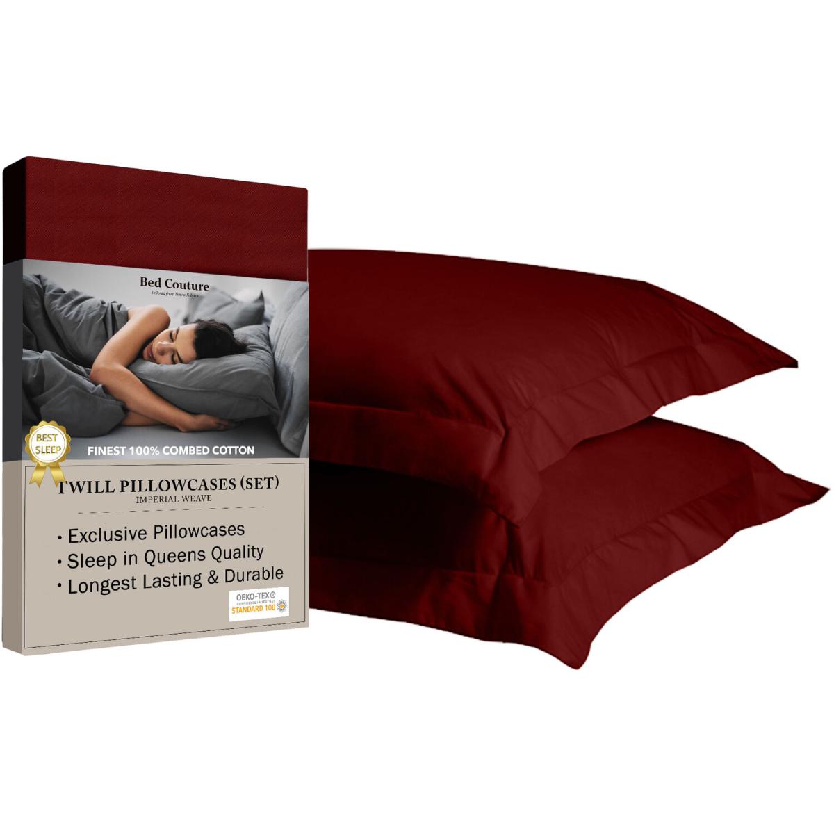 Bed Couture Imperial Twill Weave Pillow Cases 2 Pack  - Vanilla / 80cm – image 11