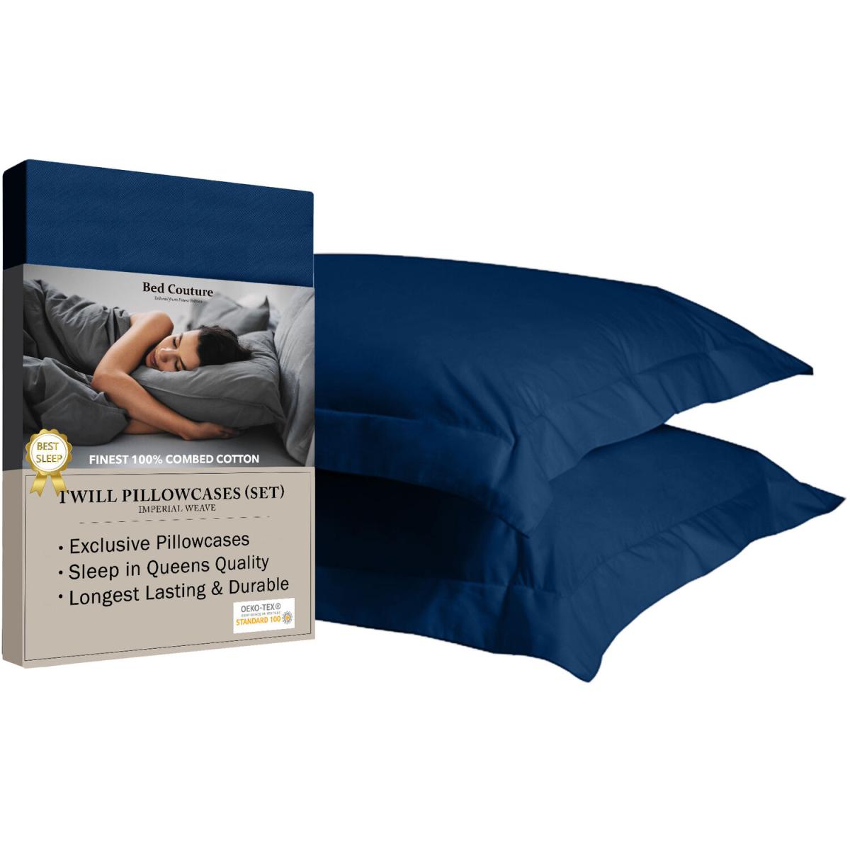 Bed Couture Imperial Twill Weave Pillow Cases 2 Pack  - Vanilla / 80cm – image 20