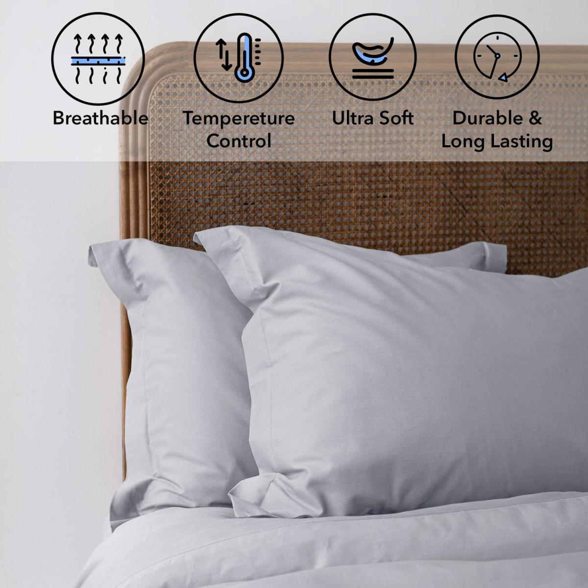 Bed Couture Imperial Twill Weave Pillow Cases 2 Pack  - Vanilla / 80cm – image 37