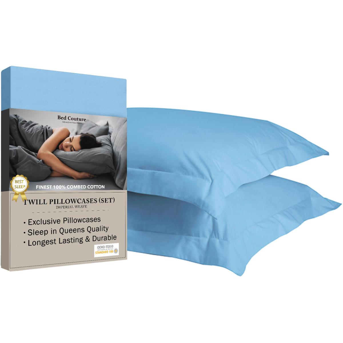 Bed Couture Imperial Twill Weave Pillow Cases 2 Pack  - Vanilla / 80cm – image 40