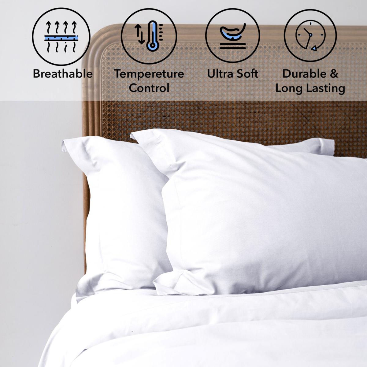 Bed Couture Imperial Twill Weave Pillow Cases 2 Pack  - Vanilla / 80cm – image 54