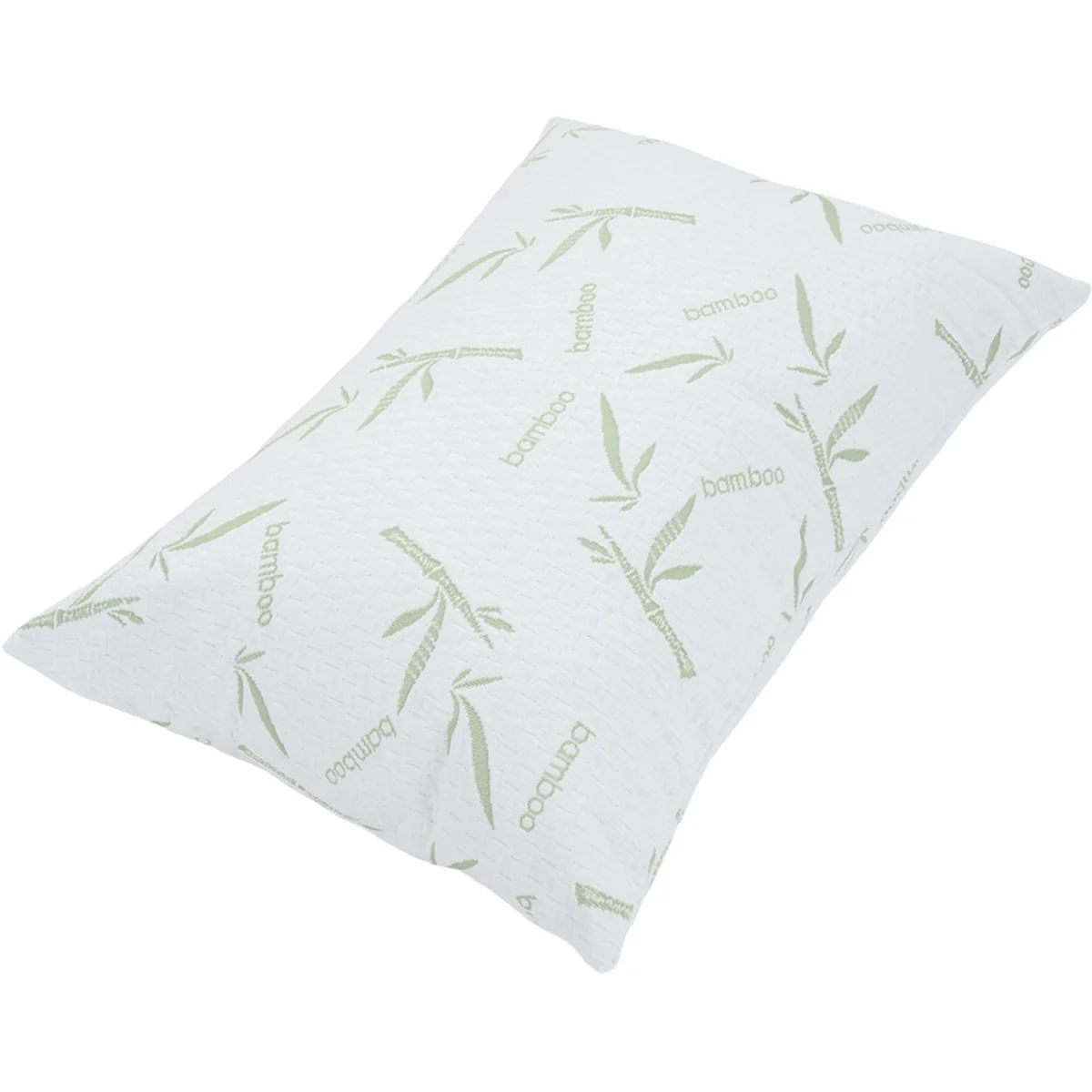 Pack of 2 Bamboo-Pattern Waterproof Pillowcases - White – image 3