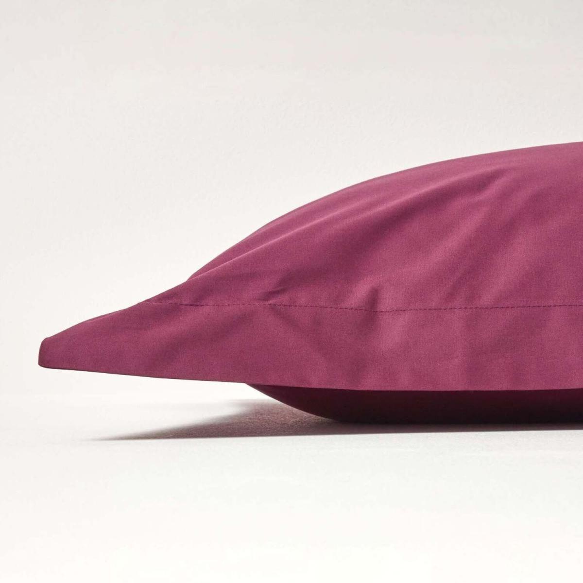 200 Thread Count Egyptian Cotton Oxford Pillowcase - Plum – image 3
