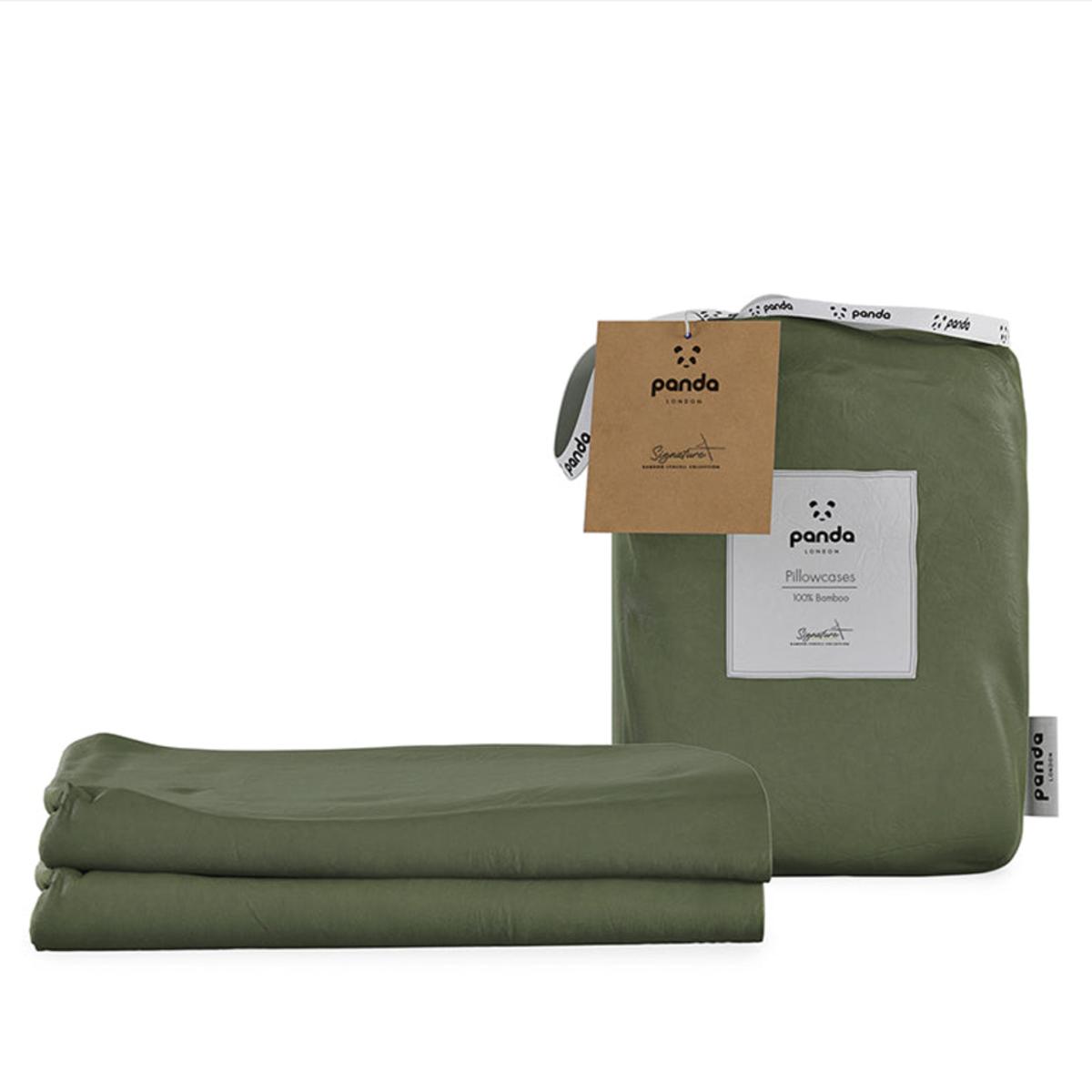 Neutrals / Green Signature+™ Bamboo Lyocell Pillowcases | Panda London – image 7