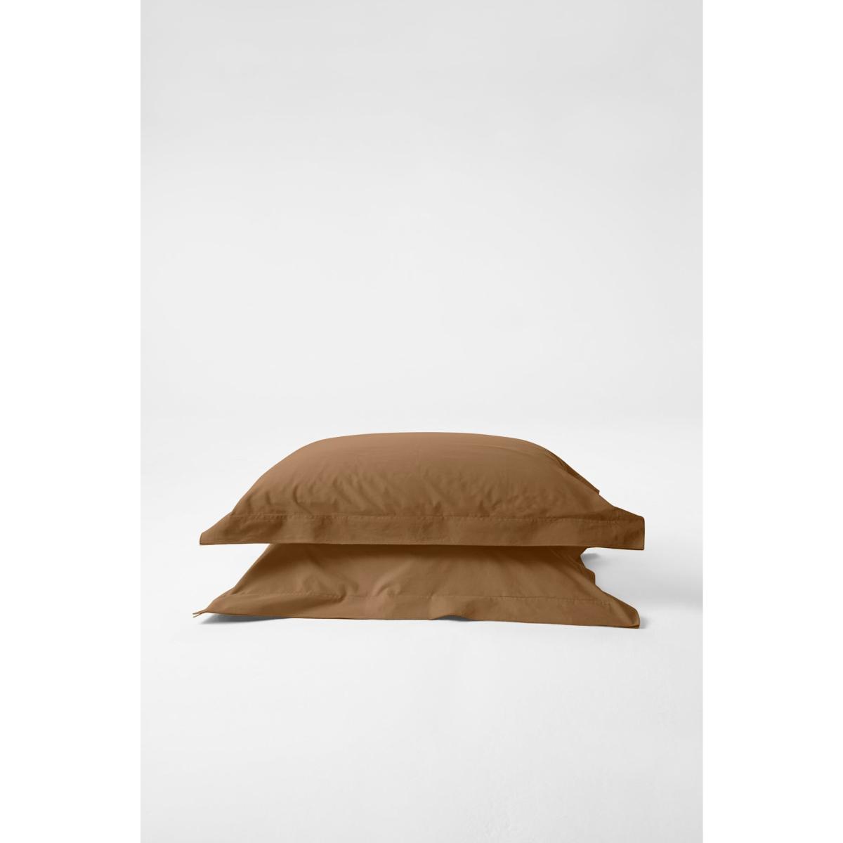 Brown Pillowcase Pair In Carob Us Queen Sutram – image 2