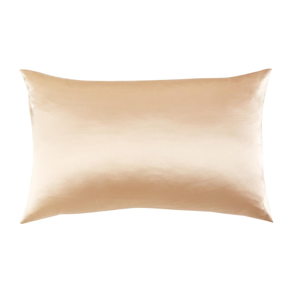 Luxury Pure Mulberry Silk Pillowcase Queen Size Drape Collection Neutrals In Champagne Us Queen Soft Strokes Silk – image 1