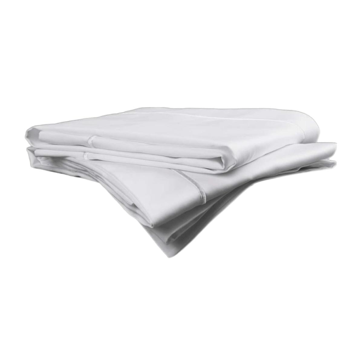 White Smooth & Silky 600 Thread Count Oxford Pillowcase Pair Square Tielle Love Luxury by Tradelinens