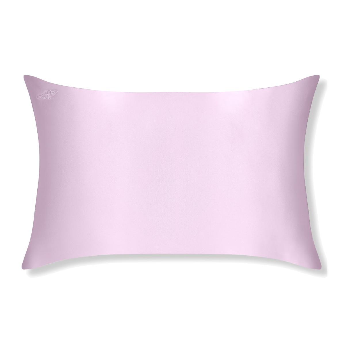 Pink / Purple Lilac Pure Mulberry Silk Pillowcase Two Bees London