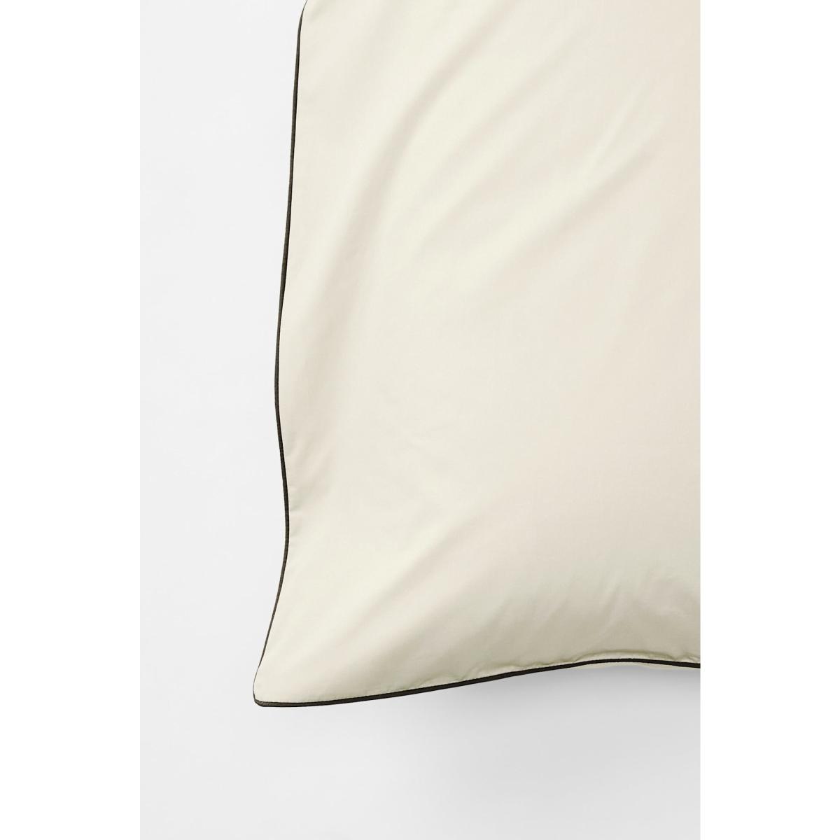Neutrals / Black / White Pillowcase Pair In Contrast Edge, Canvas With Cinder Us Queen Sutram – image 4