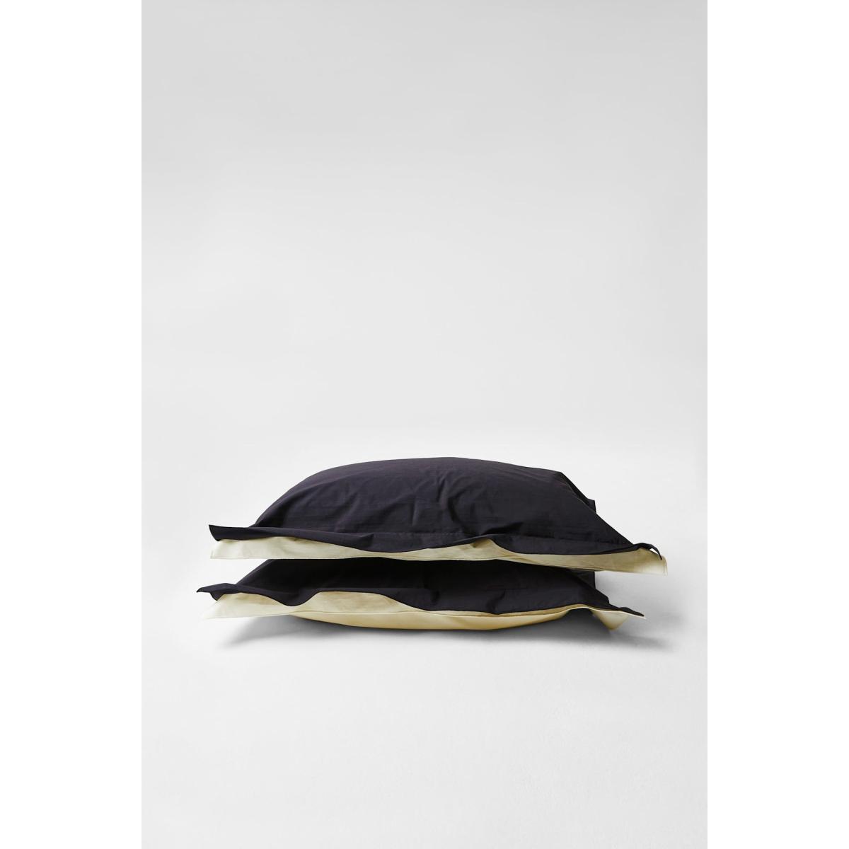 Neutrals / Black / White Pillowcase Pair In Bi Colour - Cinder & Canvas Sutram – image 3
