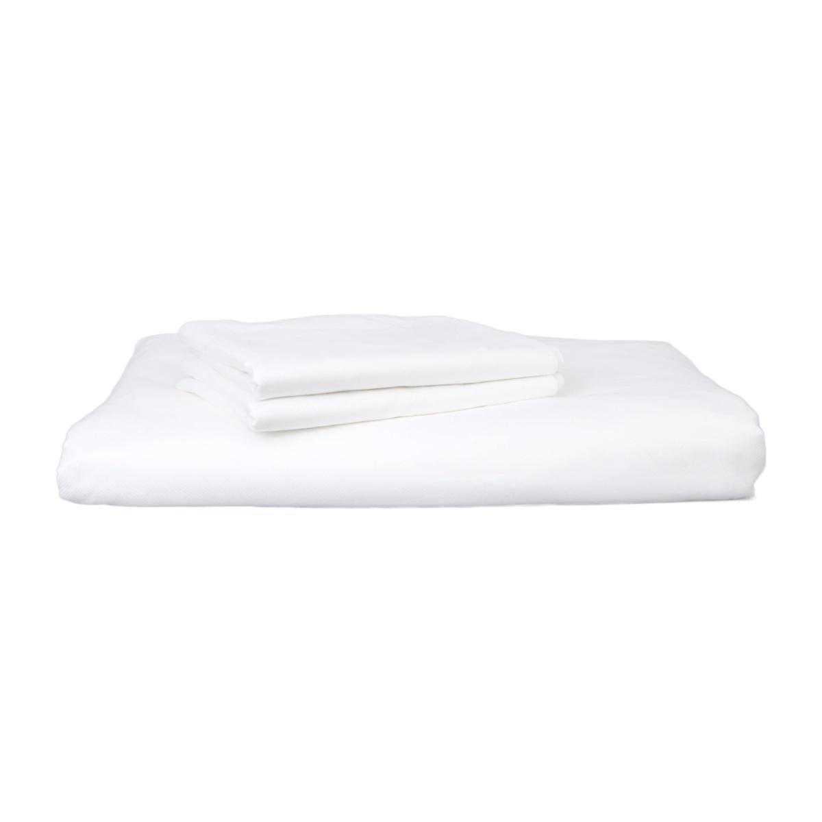White Herringbone 400 Thread Count Bedlinen Set Uk Superking & Standard Pillowcases Uk Super King Tielle Love Luxury by Tradelinens