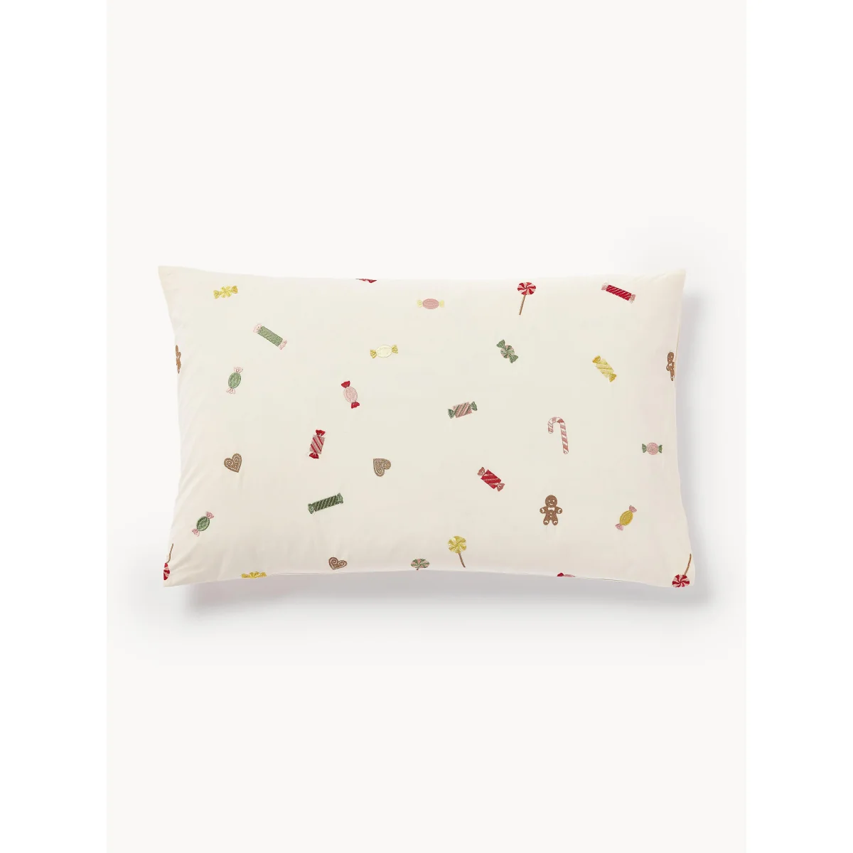 Cotton Percale Pillowcase Lolly with Christmas Embroidery – image 3