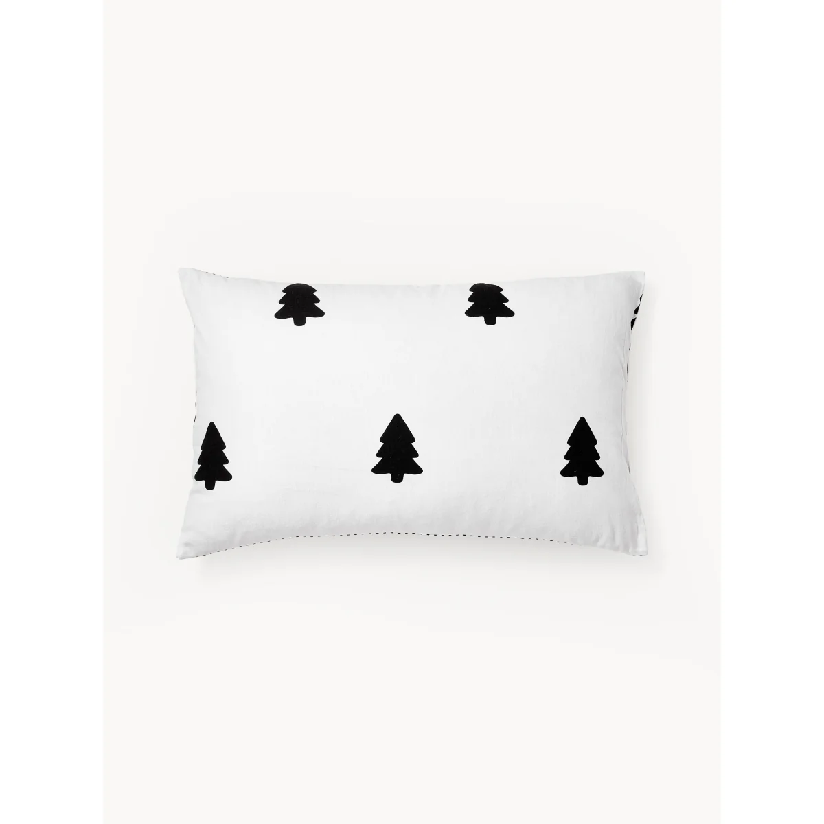 Reversible Flannel Pillowcase Noan with Christmas Tree Motif – image 3