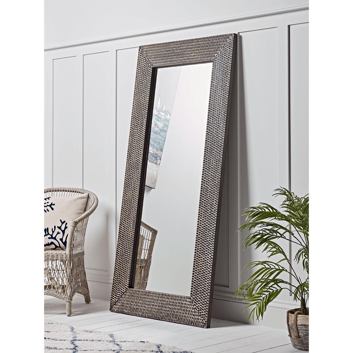 NEW Hammered Frame Full Length Mirror