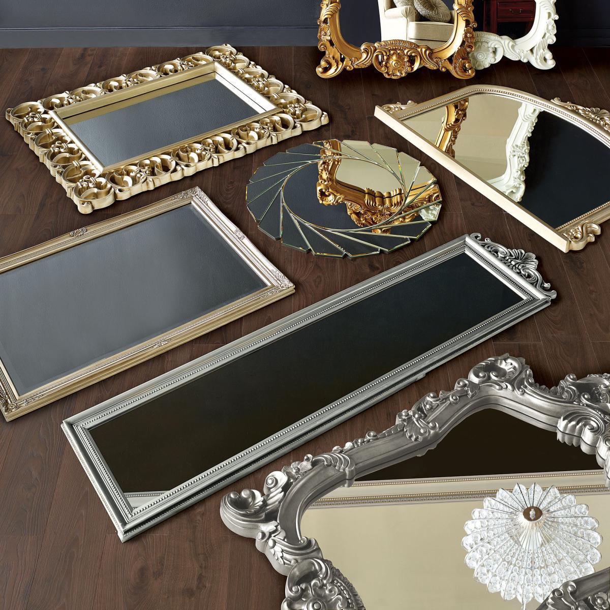 Ornate Cheval Full Length Mirror Silver Effect – image 5