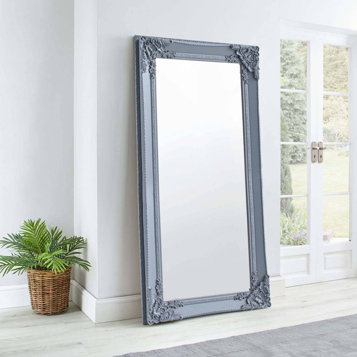 Roma Leaner Mirror 177x91cm Grey Charcoal – image 1