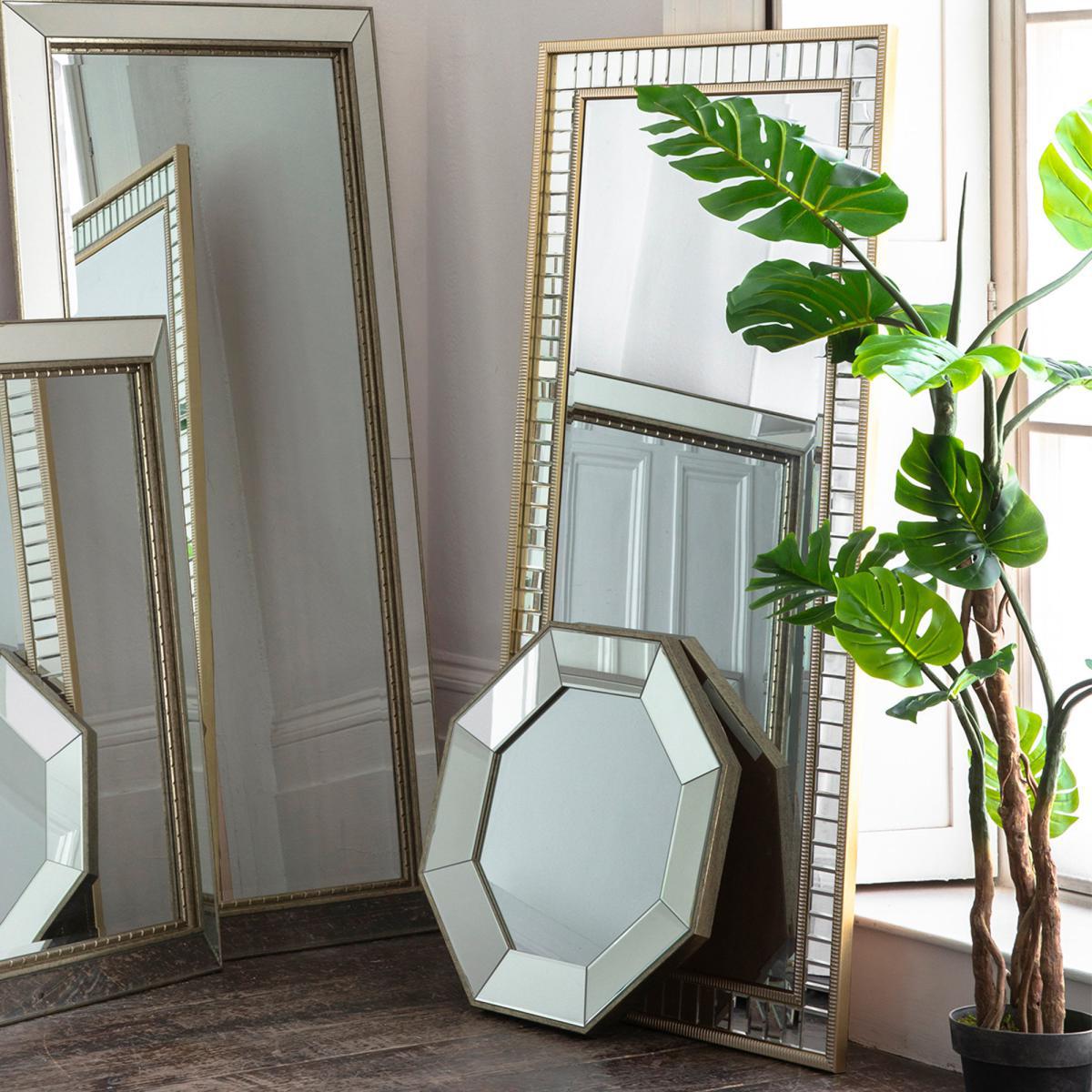 Janko Leaner Mirror 156cmx76cm Gold Effect – image 2